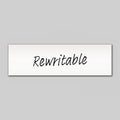 Rewritable White Magnetic Label - 100mm x  30mm x 0.8mm