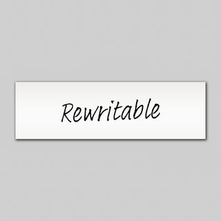 Rewritable White Magnetic Label - 100mm x  30mm x 0.8mm