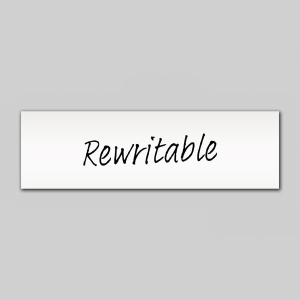 Rewritable White Magnetic Label - 100mm x  30mm x 0.8mm