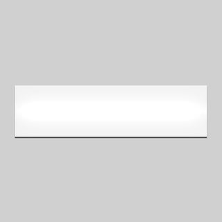 AMF Magnetics White Magnetic Label - 300mm x 80mm x 0.8mm Non-Rewritable
