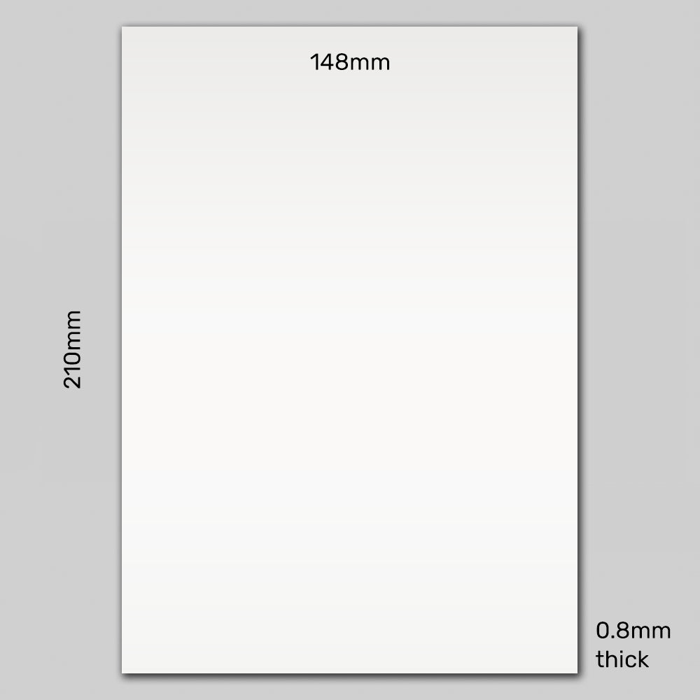 Rewritable A5 White Gloss Magnetic Label | 210mm x 148mm x 0.8mm