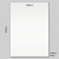 Rewritable A5 White Gloss Magnetic Label | 210mm x 148mm x 0.8mm