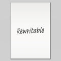 Rewritable A5 White Gloss Magnetic Label | 210mm x 148mm x 0.8mm