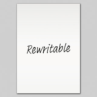 Rewritable A5 White Gloss Magnetic Label | 210mm x 148mm x 0.8mm