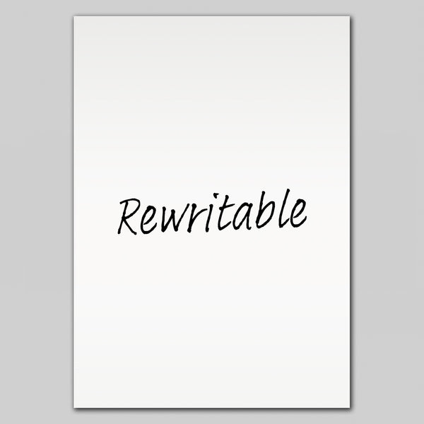 Rewritable A5 White Gloss Magnetic Label | 210mm x 148mm x 0.8mm