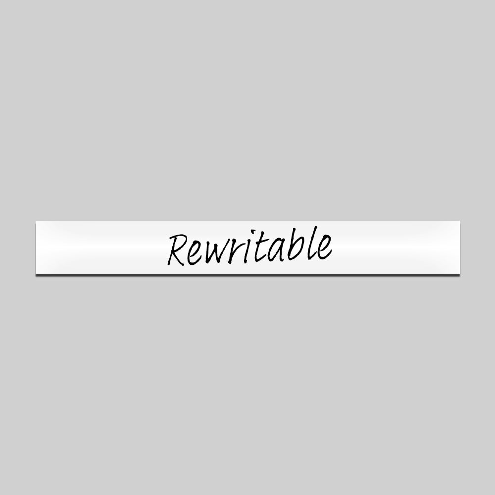 Rewritable White Magnetic Label - 200mm x 25mm x 0.8mm