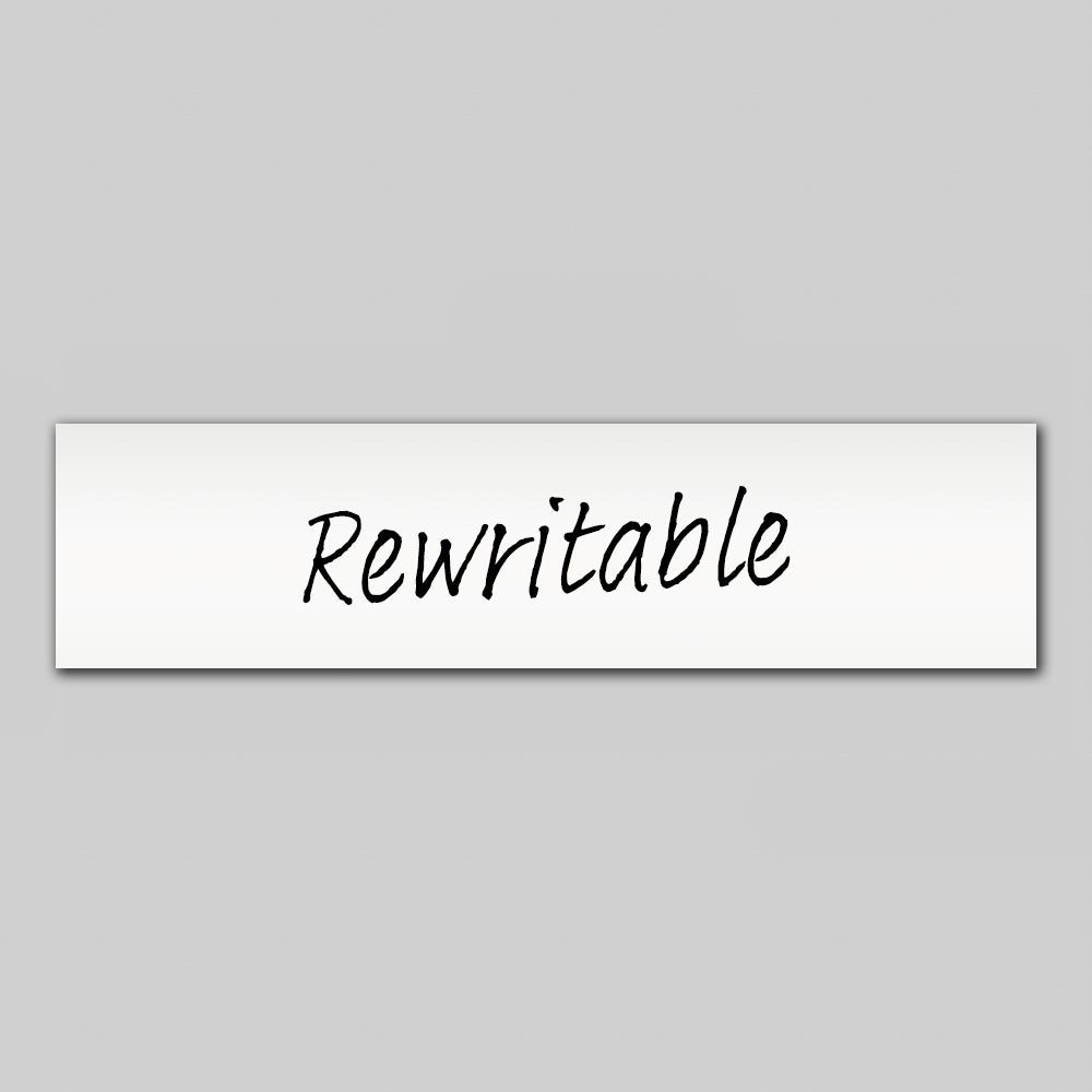 Rewritable White Magnetic Label - 80mm x 20mm x 0.8mm