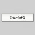 Rewritable White Magnetic Label - 80mm x 20mm x 0.8mm
