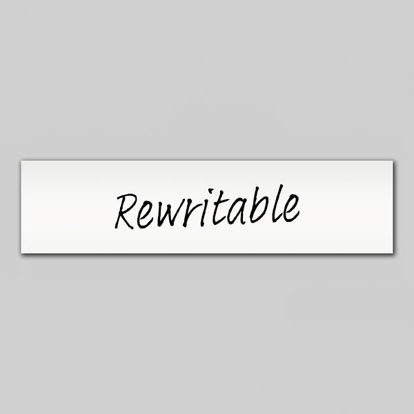 Rewritable White Magnetic Label - 80mm x 20mm x 0.8mm