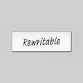 Rewritable White Magnetic Label - 60mm x 20mm x 0.8mm