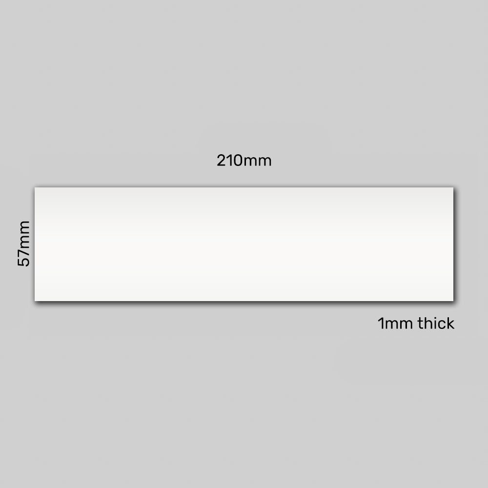 Rewritable White Magnetic Label - 210mm x 57mm x 1mm