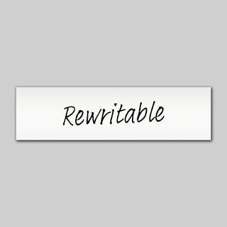 Rewritable White Magnetic Label - 210mm x 57mm x 1mm