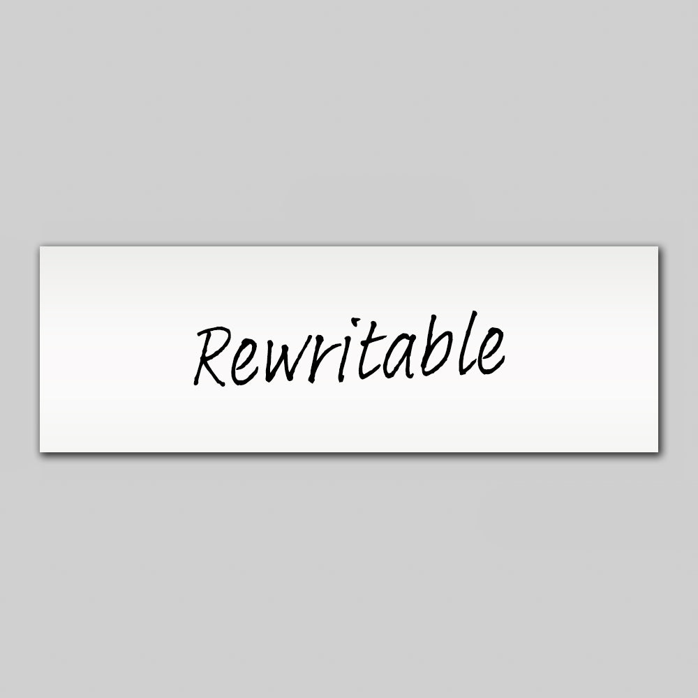 Rewritable White Magnetic Label - 75mm x 25mm x 0.8mm