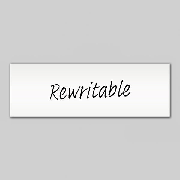 Rewritable White Magnetic Label - 75mm x 25mm x 0.8mm