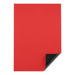 A4 Red Magnetic Sheet | 297mm x 210mm | 0.8mm thick
