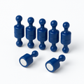 Navy Blue Pin Whiteboard Magnets - 12mm diameter x 22mm | 12 PACK