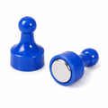 Multi-Coloured Whiteboard Magnets - 12mm diameter x 22mm | 12 PACK