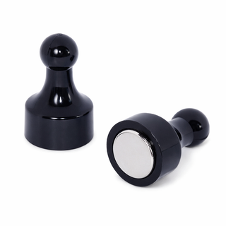 Black Pin Whiteboard Magnets - 12mm diameter x 22mm | 12 PACK
