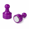 Multi-Coloured Whiteboard Magnets - 12mm diameter x 22mm | 12 PACK