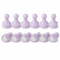 AMF Magnetics Grey Pin Whiteboard Magnets - 12mm diameter x 22mm 12 PACK