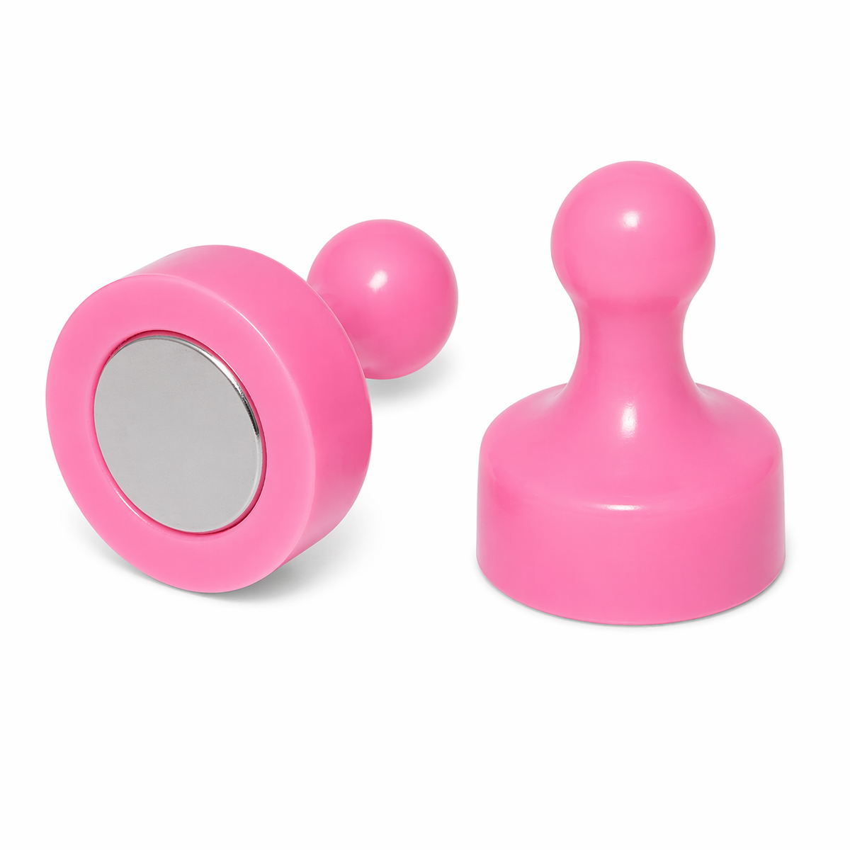 AMF Magnetics Pink Pin Whiteboard Magnets - 19mm diameter x 25mm 6 PACK