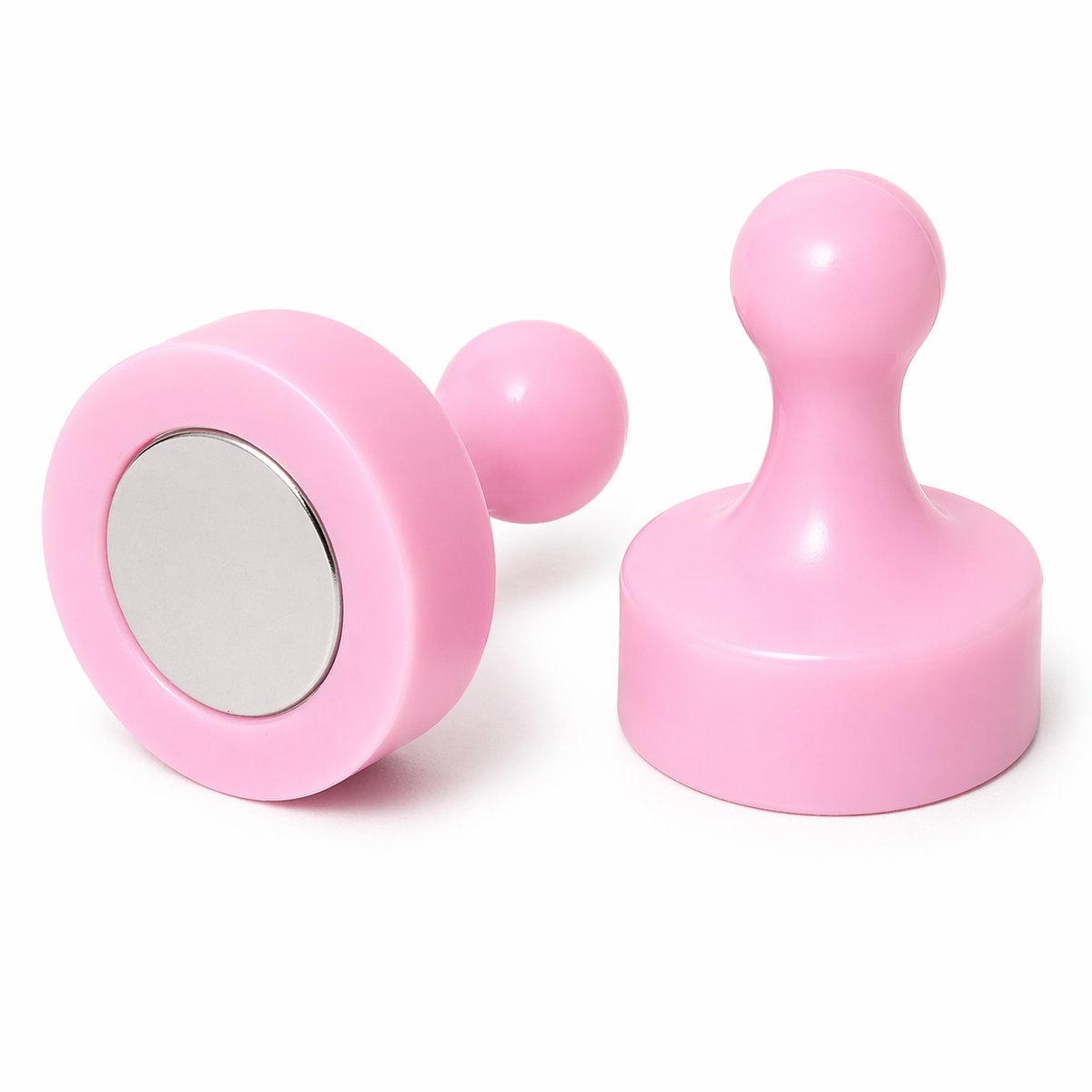 AMF Magnetics Pink Pin Whiteboard Magnets - 29mm diameter x 38mm 4 PACK
