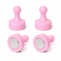 AMF Magnetics Pink Pin Whiteboard Magnets - 29mm diameter x 38mm 4 PACK