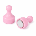 Pink Pin Whiteboard Magnets - 12mm diameter x 22mm | 12 PACK