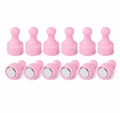 Pink Pin Whiteboard Magnets - 12mm diameter x 22mm | 12 PACK