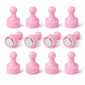 Pink Pin Whiteboard Magnets - 12mm diameter x 22mm | 12 PACK
