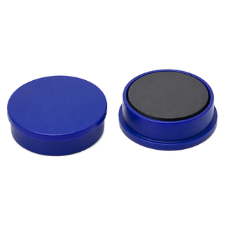 Ferrite Whiteboard Button Magnet 30mm x 7mm - Blue