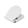 White Square Round Memo Clip Magnet | 30mm