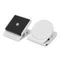White Square Round Memo Clip Magnet | 30mm