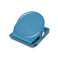 Teal Blue Square Round Memo Clip Magnet | 30mm