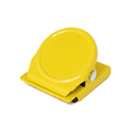 Yellow Square Round Memo Clip Magnet | 30mm