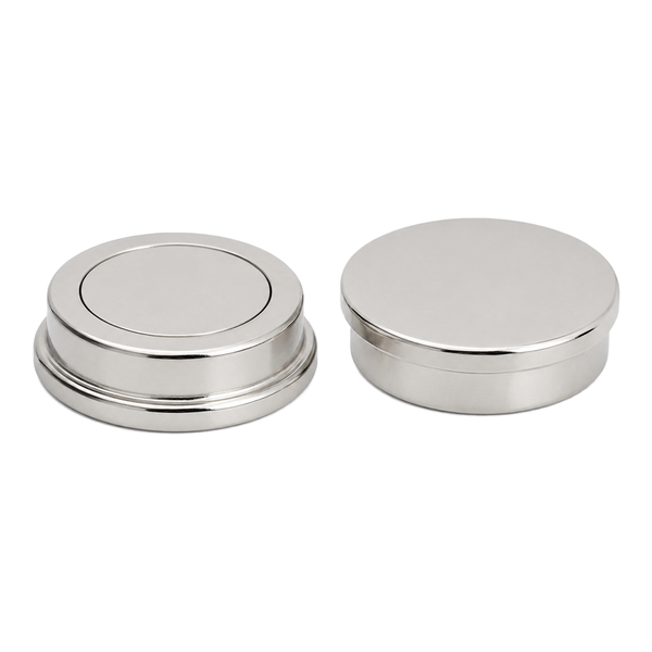 Steel Capped Neodymium Holding Pot Magnet - 25mm (D) x 9mm (H) | Nickel Plated