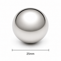 Neodymium Sphere Magnet - 25mm diameter | N35