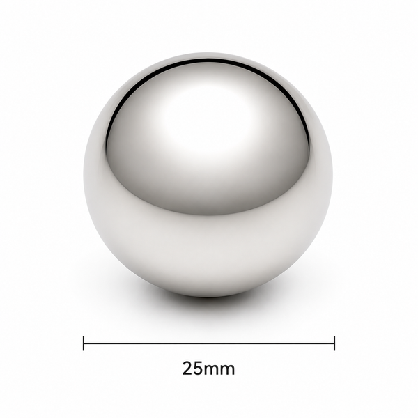 Neodymium Sphere Magnet - 25mm diameter | N35