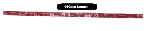 Neodymium NeoFlex® Magnetic Strip - 12.5mm x 2mm x 450mm Length | Self-Adhesive 3M VHB 4910