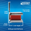 Magnetic Tool Holder – 24" (609.6mm) | Nickel with Red Stripe