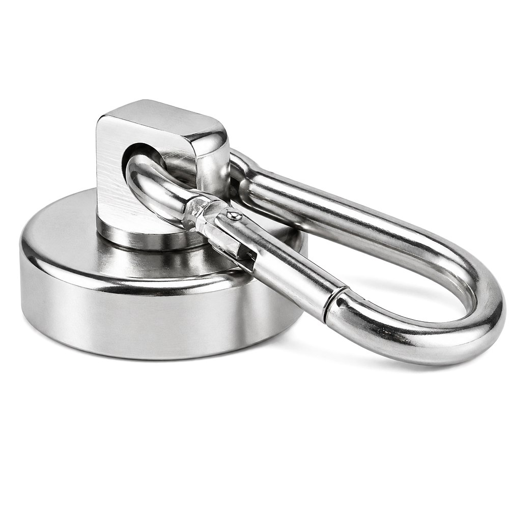 Magnetic Carabiner Hook - 30mm (D) x 50mm (L) x 5mm (H)