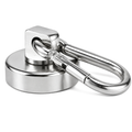 Magnetic Carabiner Hook - 30mm (D) x 50mm (L) x 5mm (H)