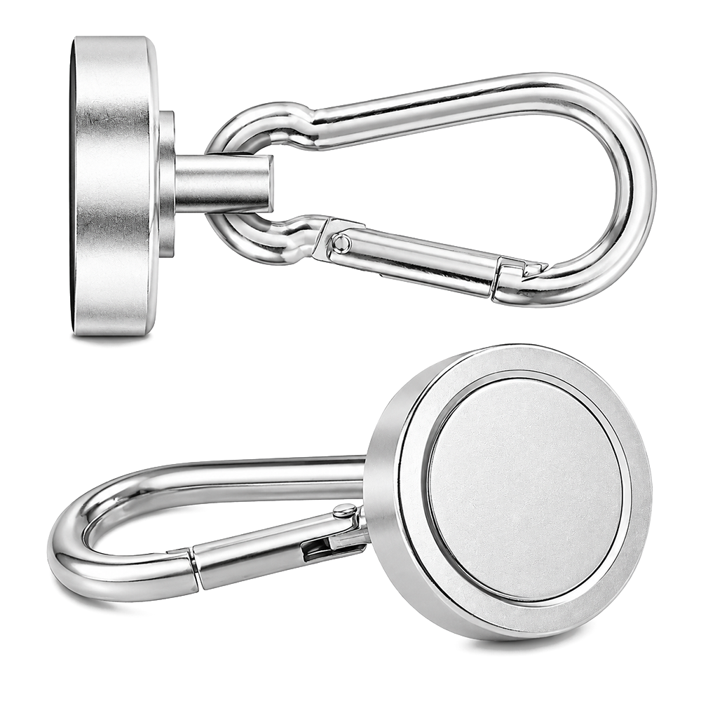 Magnetic Carabiner Hook - 30mm (D) x 50mm (L) x 5mm (H)