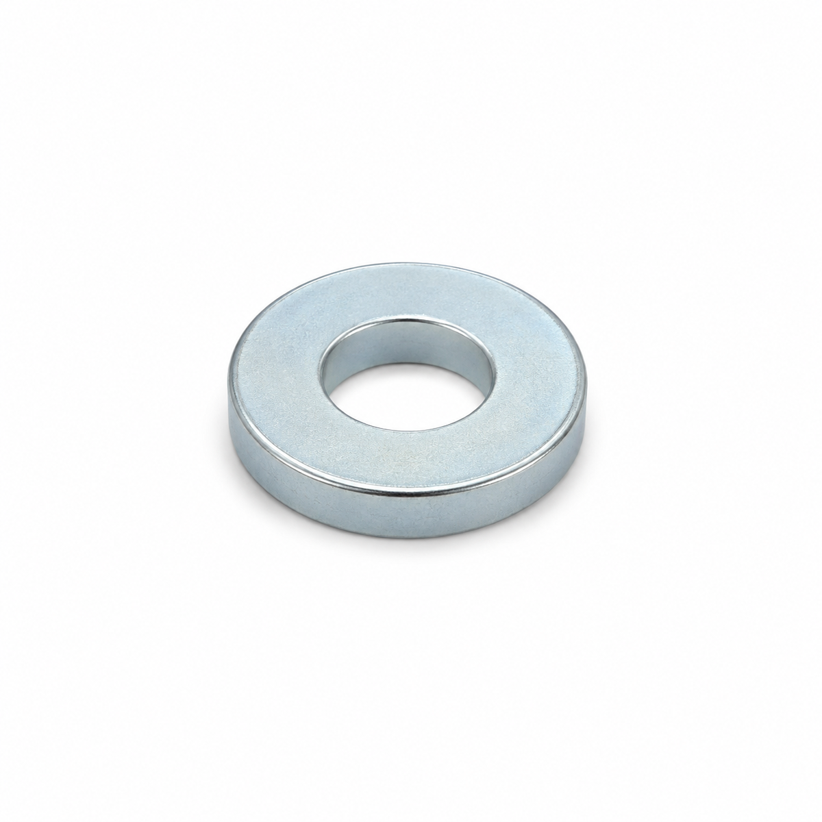 Neodymium Ring Magnet – 19.05mm (OD) x 9.525mm (ID) x 3.175mm (H) | N38 | Zinc Coating