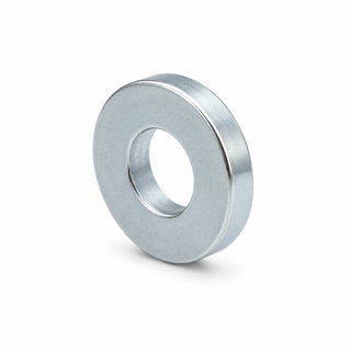 Neodymium Ring Magnet – 19.05mm (OD) x 9.525mm (ID) x 3.175mm (H) | N38 | Zinc Coating