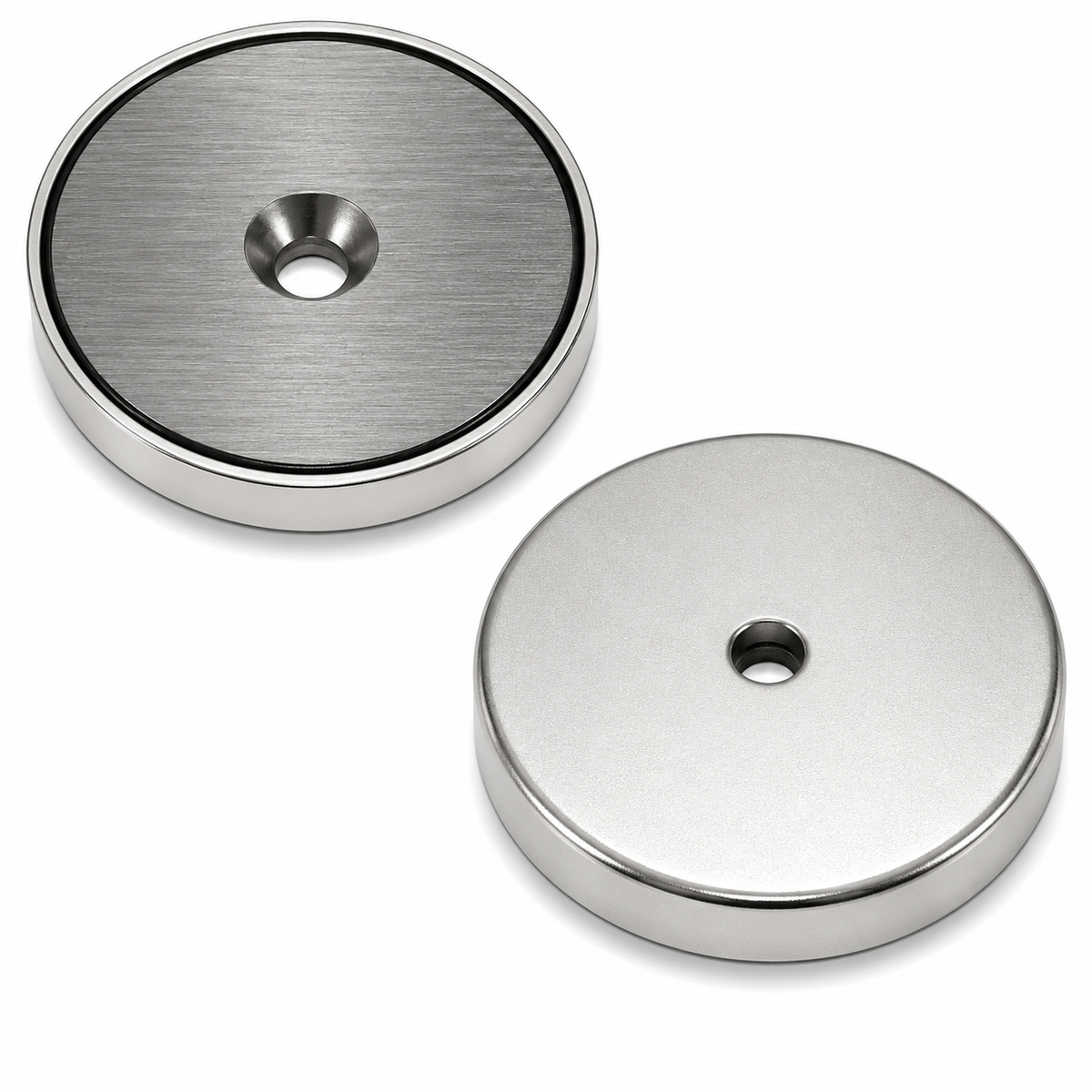 Ferrite Pot Magnet - 90mm x 12mm | Countersunk