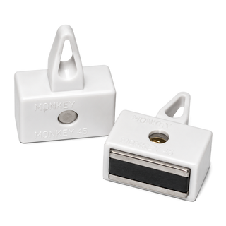 Monkey Grip Ferrite Magnet - White