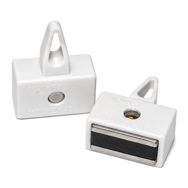 Monkey Grip Ferrite Magnet - White