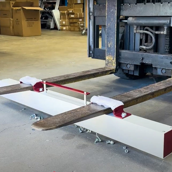 Forklift Magnetic Sweeper 48 inch | Self-Cleaning