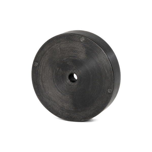 Black Plastic Coated Neodymium Ring Magnet - 77mm (OD) x 8mm (ID) x 17mm (H) I 6 Multi-Poled
